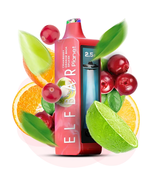 ELFBAR Planet 25000 Клюква Апельсин Baja Splash Клюква