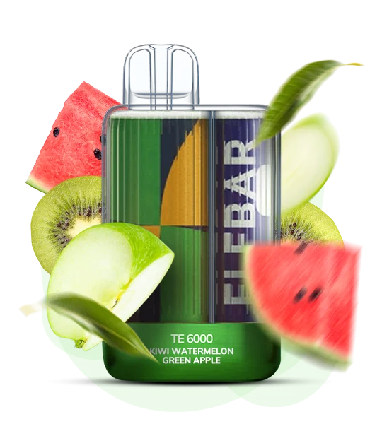 ELFBAR TE6000 Киви, арбуз и зеленое яблоко 🥝🍉🍏
